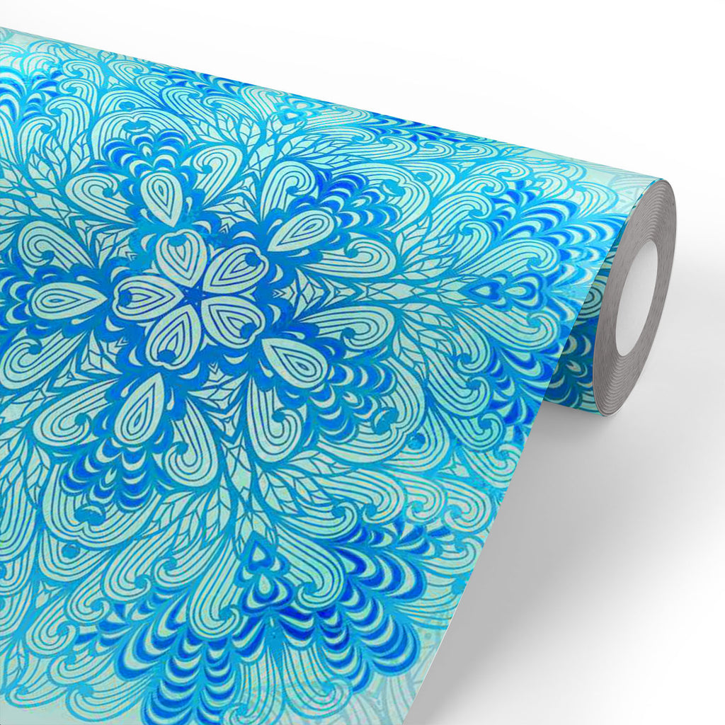 Ethnic Ornament Wallpaper Roll-Wallpapers Peel & Stick-WAL_PA-IC 5007505 IC 5007505, Abstract Expressionism, Abstracts, Allah, Arabic, Art and Paintings, Asian, Black and White, Botanical, Circle, Cities, City Views, Culture, Drawing, Ethnic, Floral, Flowers, Geometric, Geometric Abstraction, Hinduism, Illustrations, Indian, Islam, Mandala, Nature, Paintings, Patterns, Retro, Semi Abstract, Signs, Signs and Symbols, Symbols, Traditional, Tribal, White, World Culture, ornament, wallpaper, roll, abstract, art