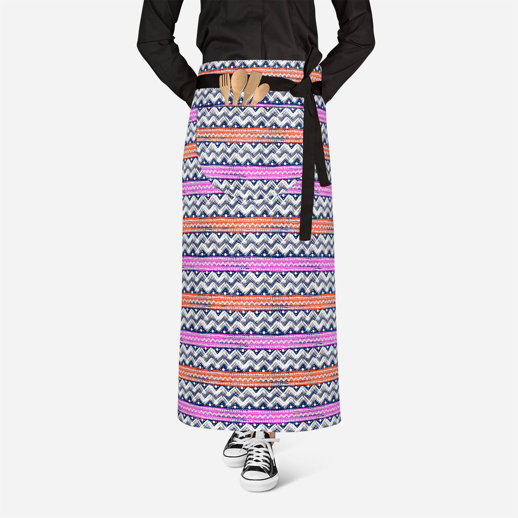 Bold Zigzag Apron | Adjustable, Free Size & Waist Tiebacks-Aprons Waist to Knee-APR_WS_FT-IC 5007506 IC 5007506, Christianity, Culture, Ethnic, Fashion, Illustrations, Patterns, Stripes, Traditional, Tribal, World Culture, bold, zigzag, apron, adjustable, free, size, waist, tiebacks, vector, seamless, pattern, hand, painted, brushstrokes, bright, colors, print, wallpaper, fall, winter, fabric, textile, christmas, wrapping, paper, artzfolio, kitchen apron, white apron, kids apron, cooking apron, chef apron, 