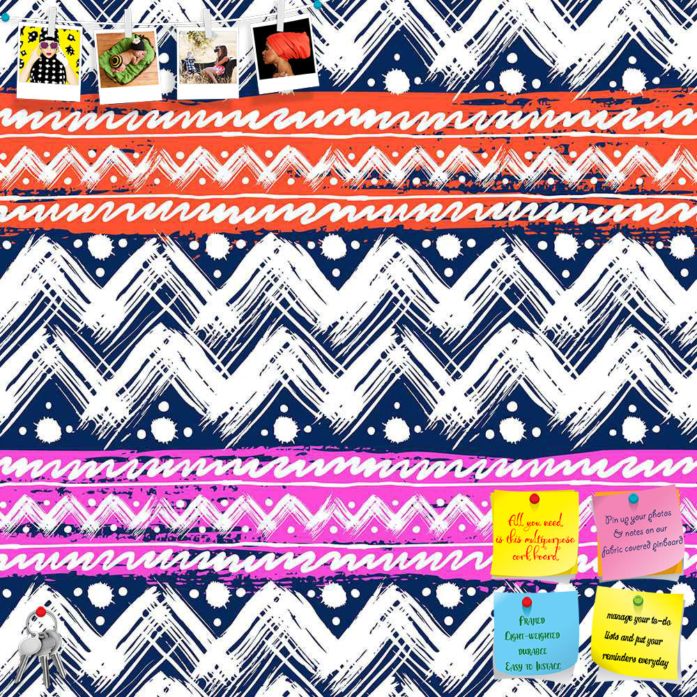 ArtzFolio Bold Zigzag Printed Bulletin Board Notice Pin Board Soft Board | Frameless-Bulletin Boards Frameless-AZSAO27437809BLB_FL_L-Image Code 5007506 Vishnu Image Folio Pvt Ltd, IC 5007506, ArtzFolio, Bulletin Boards Frameless, Abstract, Traditional, Digital Art, bold, zigzag, printed, bulletin, board, notice, pin, soft, frameless, vector, seamless, ethnic, pattern, hand, painted, brushstrokes, stripes, bright, colors, print, wallpaper, fall, winter, fashion, fabric, textile, christmas, wrapping, paper, p