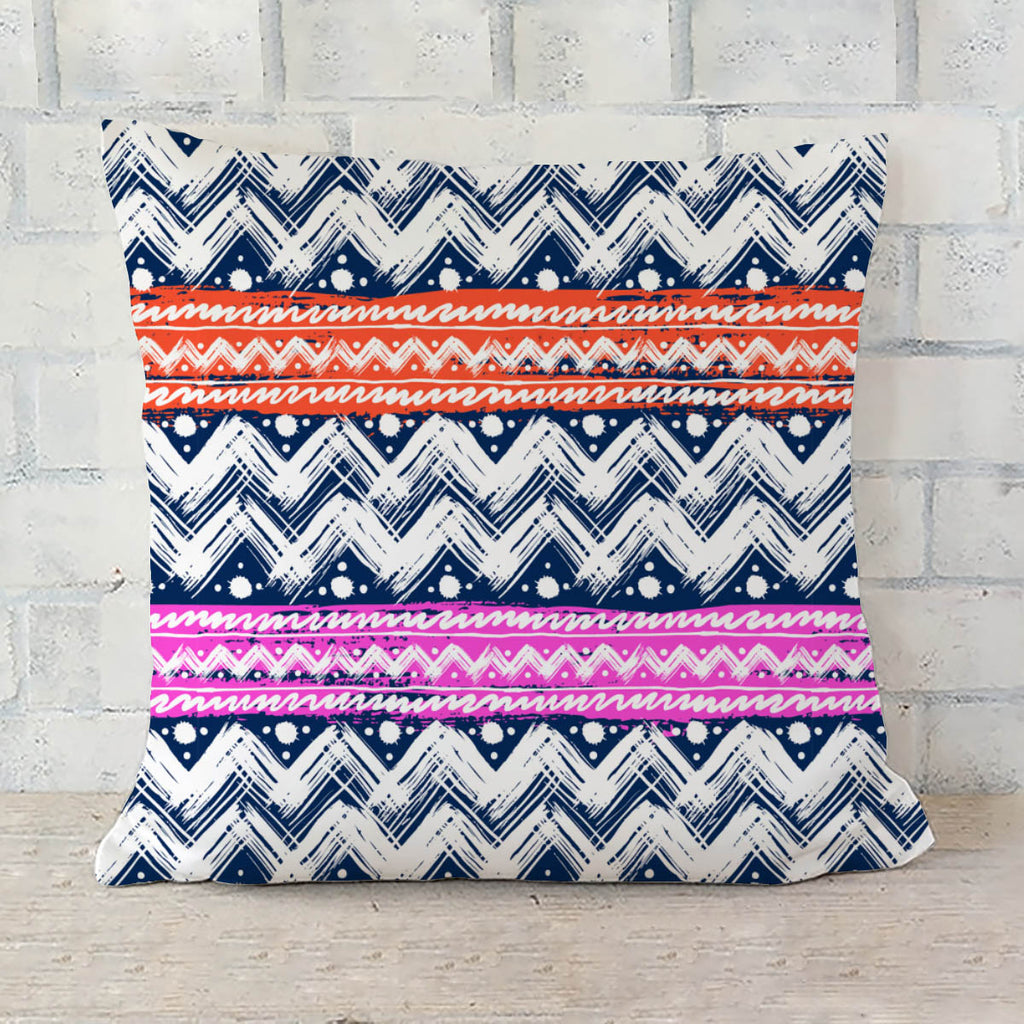 ArtzFolio Bold Zigzag Cushion Cover Throw Pillow-Cushion Covers-AZHFR27437809CUS_CV_L-Image Code 5007506 Vishnu Image Folio Pvt Ltd, IC 5007506, ArtzFolio, Cushion Covers, Abstract, Traditional, Digital Art, bold, zigzag, cushion, cover, throw, pillow, vector, seamless, ethnic, pattern, hand, painted, brushstrokes, stripes, bright, colors, print, wallpaper, fall, winter, fashion, fabric, textile, christmas, wrapping, paper, sofa throws, single throw pillow, zippered throw pillow cover, satin pillow cover, t