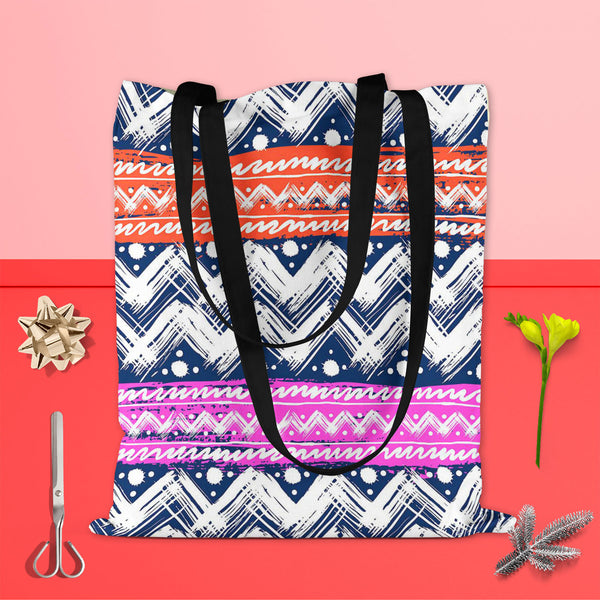 Bold Zigzag Tote Bag Shoulder Purse | Multipurpose-Tote Bags Basic-TOT_FB_BS-IC 5007506 IC 5007506, Christianity, Culture, Ethnic, Fashion, Illustrations, Patterns, Stripes, Traditional, Tribal, World Culture, bold, zigzag, tote, bag, shoulder, purse, cotton, canvas, fabric, multipurpose, vector, seamless, pattern, hand, painted, brushstrokes, bright, colors, print, wallpaper, fall, winter, textile, christmas, wrapping, paper, artzfolio, tote bag, large tote bags, canvas bag, canvas tote bags, tote handbags