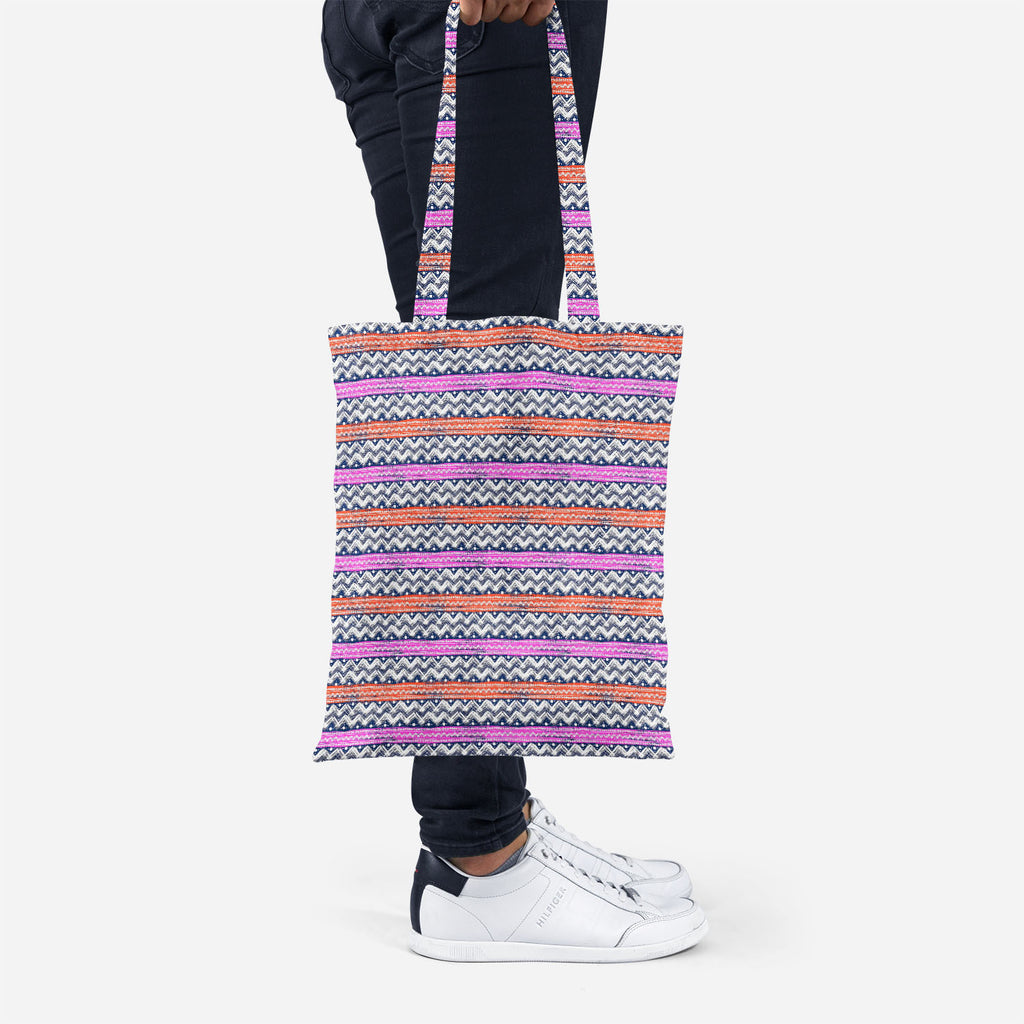 ArtzFolio Bold Zigzag Tote Bag Shoulder Purse | Multipurpose-Tote Bags Basic-AZ5007506TOT_RF-IC 5007506 IC 5007506, Christianity, Culture, Ethnic, Fashion, Illustrations, Patterns, Stripes, Traditional, Tribal, World Culture, bold, zigzag, tote, bag, shoulder, purse, multipurpose, vector, seamless, pattern, hand, painted, brushstrokes, bright, colors, print, wallpaper, fall, winter, fabric, textile, christmas, wrapping, paper, artzfolio, tote bag, large tote bags, canvas bag, canvas tote bags, tote handbags