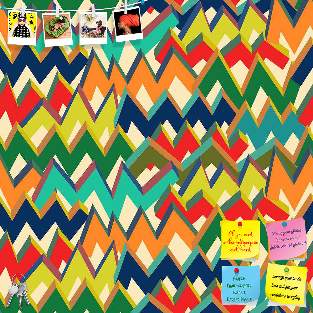 ArtzFolio Zigzag Printed Bulletin Board Notice Pin Board Soft Board | Frameless-Bulletin Boards Frameless-AZSAO27448647BLB_FL_L-Image Code 5007508 Vishnu Image Folio Pvt Ltd, IC 5007508, ArtzFolio, Bulletin Boards Frameless, Abstract, Digital Art, zigzag, printed, bulletin, board, notice, pin, soft, frameless, multicolor, line, seamless, pattern, vector, illustration, pin up board, push pin board, extra large cork board, big pin board, notice board, small bulletin board, cork board, wall notice board, giant