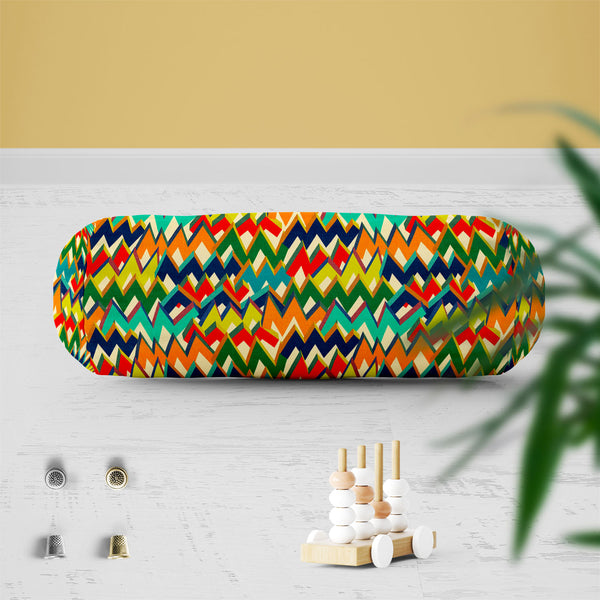 Zigzag Bolster Cover Booster Cases | Concealed Zipper Opening-Bolster Covers-BOL_CV_ZP-IC 5007508 IC 5007508, Abstract Expressionism, Abstracts, Ancient, Bohemian, Chevron, Digital, Digital Art, Drawing, Geometric, Geometric Abstraction, Graffiti, Graphic, Hipster, Historical, Illustrations, Medieval, Modern Art, Patterns, Retro, Semi Abstract, Signs, Signs and Symbols, Splatter, Stripes, Triangles, Vintage, Watercolour, zigzag, bolster, cover, booster, cases, zipper, opening, poly, cotton, fabric, abstract