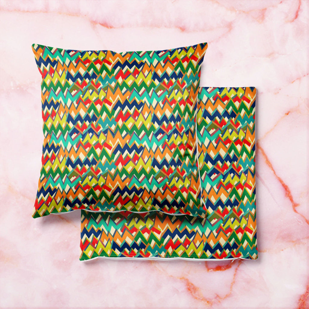 Zigzag Cushion Cover Throw Pillow-Cushion Covers-CUS_CV-IC 5007508 IC 5007508, Abstract Expressionism, Abstracts, Ancient, Bohemian, Chevron, Digital, Digital Art, Drawing, Geometric, Geometric Abstraction, Graffiti, Graphic, Hipster, Historical, Illustrations, Medieval, Modern Art, Patterns, Retro, Semi Abstract, Signs, Signs and Symbols, Splatter, Stripes, Triangles, Vintage, Watercolour, zigzag, cushion, cover, throw, pillow, abstract, argyle, background, blue, boho, bold, brush, colourful, design, drawn