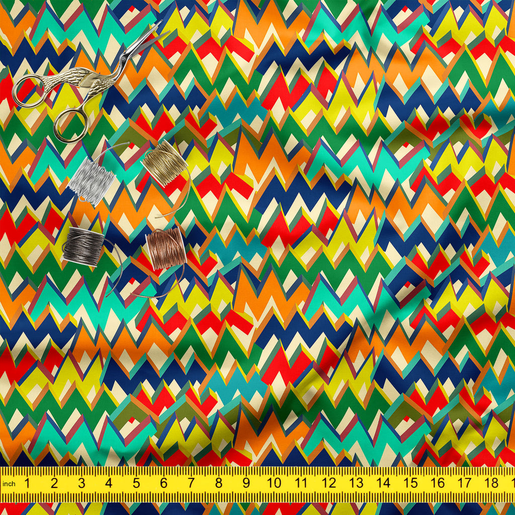 Zigzag Upholstery Fabric by Metre | For Sofa, Curtains, Cushions, Furnishing, Craft, Dress Material-Upholstery Fabrics-FAB_RW-IC 5007508 IC 5007508, Abstract Expressionism, Abstracts, Ancient, Bohemian, Chevron, Digital, Digital Art, Drawing, Geometric, Geometric Abstraction, Graffiti, Graphic, Hipster, Historical, Illustrations, Medieval, Modern Art, Patterns, Retro, Semi Abstract, Signs, Signs and Symbols, Splatter, Stripes, Triangles, Vintage, Watercolour, zigzag, upholstery, fabric, by, metre, for, sofa