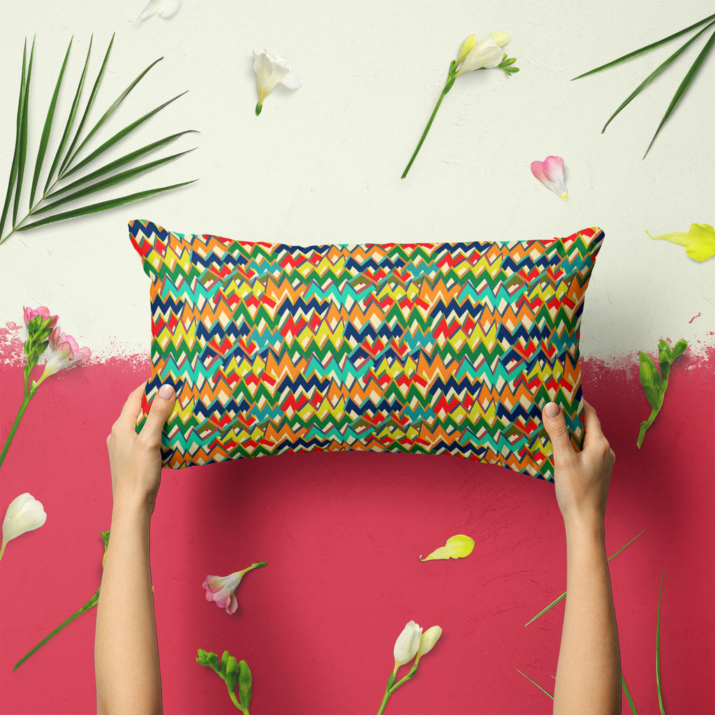 Zigzag Pillow Cover Case-Pillow Cases-PIL_CV-IC 5007508 IC 5007508, Abstract Expressionism, Abstracts, Ancient, Bohemian, Chevron, Digital, Digital Art, Drawing, Geometric, Geometric Abstraction, Graffiti, Graphic, Hipster, Historical, Illustrations, Medieval, Modern Art, Patterns, Retro, Semi Abstract, Signs, Signs and Symbols, Splatter, Stripes, Triangles, Vintage, Watercolour, zigzag, pillow, cover, case, abstract, argyle, background, blue, boho, bold, brush, colourful, design, drawn, fabric, geometry, g