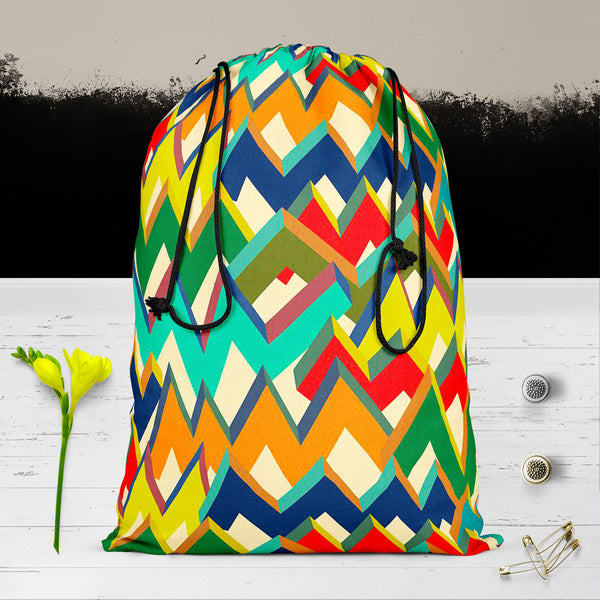 Zigzag Reusable Sack Bag | Bag for Gym, Storage, Vegetable & Travel-Drawstring Sack Bags-SCK_FB_DS-IC 5007508 IC 5007508, Abstract Expressionism, Abstracts, Ancient, Bohemian, Chevron, Digital, Digital Art, Drawing, Geometric, Geometric Abstraction, Graffiti, Graphic, Hipster, Historical, Illustrations, Medieval, Modern Art, Patterns, Retro, Semi Abstract, Signs, Signs and Symbols, Splatter, Stripes, Triangles, Vintage, Watercolour, zigzag, reusable, sack, bag, for, gym, storage, vegetable, travel, cotton, 