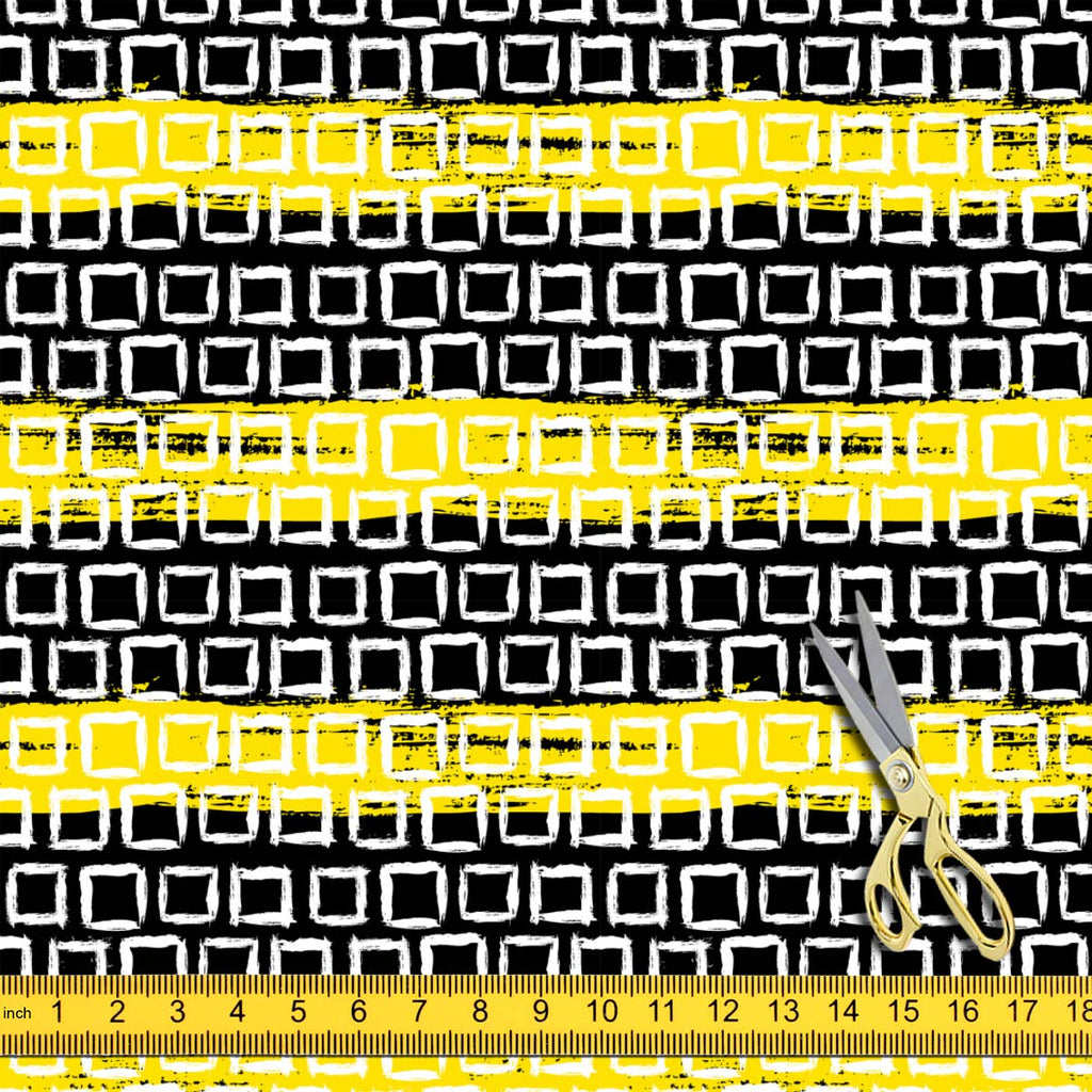 Mixed Geometric Art Upholstery Fabric by Metre | For Sofa, Curtains, Cushions, Furnishing, Craft, Dress Material-Upholstery Fabrics-FAB_RW-IC 5007509 IC 5007509, Black, Black and White, Fashion, Geometric, Geometric Abstraction, Illustrations, Patterns, White, mixed, art, upholstery, fabric, by, metre, for, sofa, curtains, cushions, furnishing, craft, dress, material, vector, pattern, small, hand, painted, squares, placed, rows, bright, yellow, web, print, summer, fall, textile, wallpaper, wrapping, paper, 