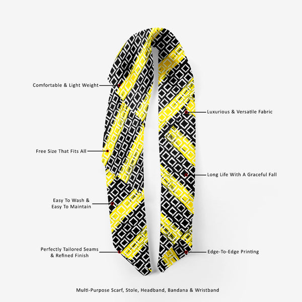 Mixed Geometric Art Printed Scarf | Neckwear Balaclava | Girls & Women | Soft Poly Fabric-Scarfs Basic--IC 5007509 IC 5007509, Black, Black and White, Fashion, Geometric, Geometric Abstraction, Illustrations, Patterns, White, mixed, art, printed, scarf, neckwear, balaclava, girls, women, soft, poly, fabric, vector, pattern, small, hand, painted, squares, placed, rows, bright, yellow, web, print, summer, fall, textile, wallpaper, wrapping, paper, artzfolio, stole, mens scarf, scarves for women, scarf for gir