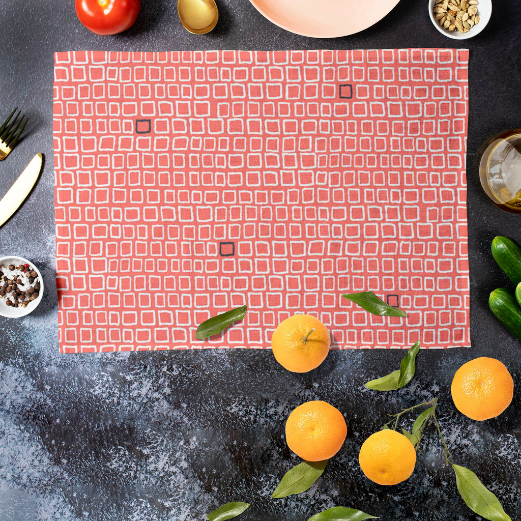 Mixed Geometric Art D2 Table Mat Placemat-Table Place Mats Fabric-MAT_TB-IC 5007510 IC 5007510, Fashion, Geometric, Geometric Abstraction, Hipster, Illustrations, Patterns, mixed, art, d2, table, mat, placemat, vector, pattern, small, hand, drawn, squares, placed, rows, bright, colors, style, web, print, summer, fall, textile, fabric, wallpaper, wrapping, paper, artzfolio, table mats for dining table, table mat, table mats, placemats, placemats set of 6, dinning table mat, table mats set of 6, table placema