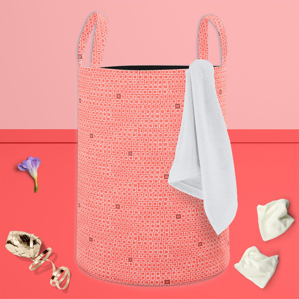 Mixed Geometric Art D2 Foldable Open Storage Bin | Organizer Box, Toy Basket, Shelf Box, Laundry Bag | Canvas Fabric-Storage Bins-STR_BI_CB-IC 5007510 IC 5007510, Fashion, Geometric, Geometric Abstraction, Hipster, Illustrations, Patterns, mixed, art, d2, foldable, open, storage, bin, organizer, box, toy, basket, shelf, laundry, bag, canvas, fabric, vector, pattern, small, hand, drawn, squares, placed, rows, bright, colors, style, web, print, summer, fall, textile, wallpaper, wrapping, paper, artzfolio, lau