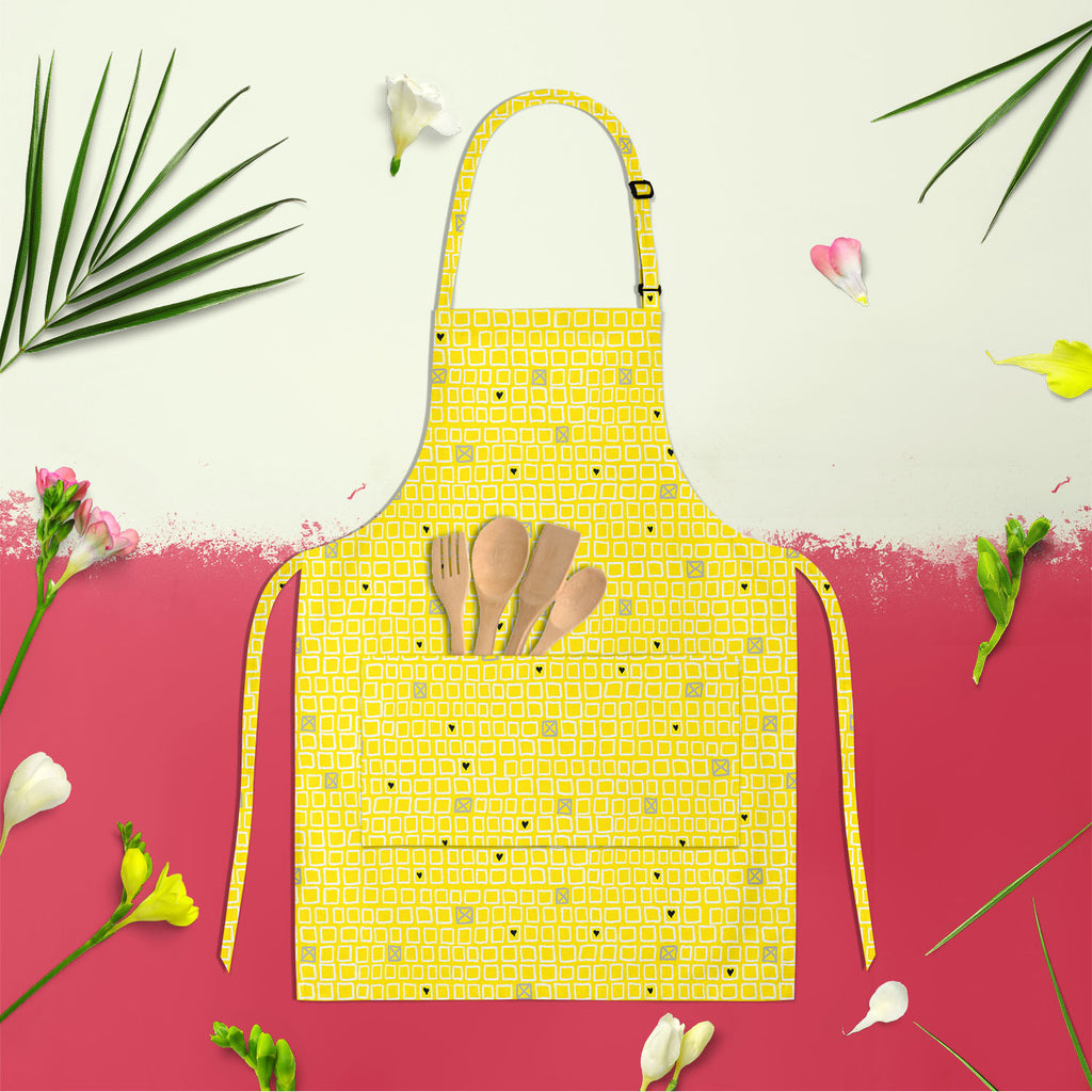 Mixed Geometric Art D3 Apron | Adjustable, Free Size & Waist Tiebacks-Aprons Neck to Knee-APR_NK_KN-IC 5007511 IC 5007511, Art and Paintings, Fashion, Geometric, Geometric Abstraction, Hearts, Illustrations, Love, Patterns, mixed, art, d3, apron, adjustable, free, size, waist, tiebacks, vector, pattern, small, hand, drawn, squares, randomly, placed, crosses, web, print, summer, fall, textile, fabric, wallpaper, wrapping, paper, artzfolio, kitchen apron, white apron, kids apron, cooking apron, chef apron, ap