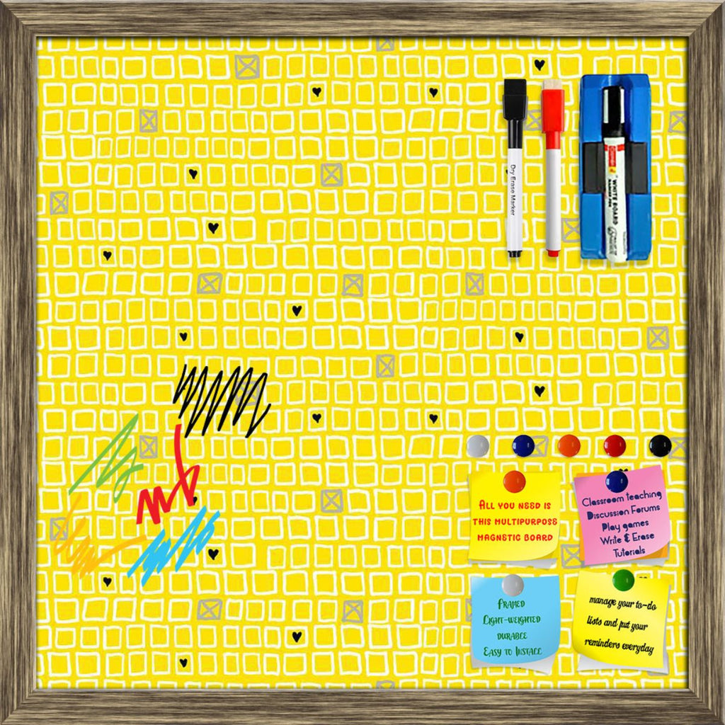 Mixed Geometric Art Framed Magnetic Dry Erase Board | Combo with Magnet Buttons & Markers-Magnetic Boards Framed-MGB_FR-IC 5007511 IC 5007511, Art and Paintings, Fashion, Geometric, Geometric Abstraction, Hearts, Illustrations, Love, Patterns, mixed, art, framed, magnetic, dry, erase, board, printed, whiteboard, with, 4, magnets, 2, markers, 1, duster, vector, pattern, small, hand, drawn, squares, randomly, placed, crosses, web, print, summer, fall, textile, fabric, wallpaper, wrapping, paper, artzfolio, wh