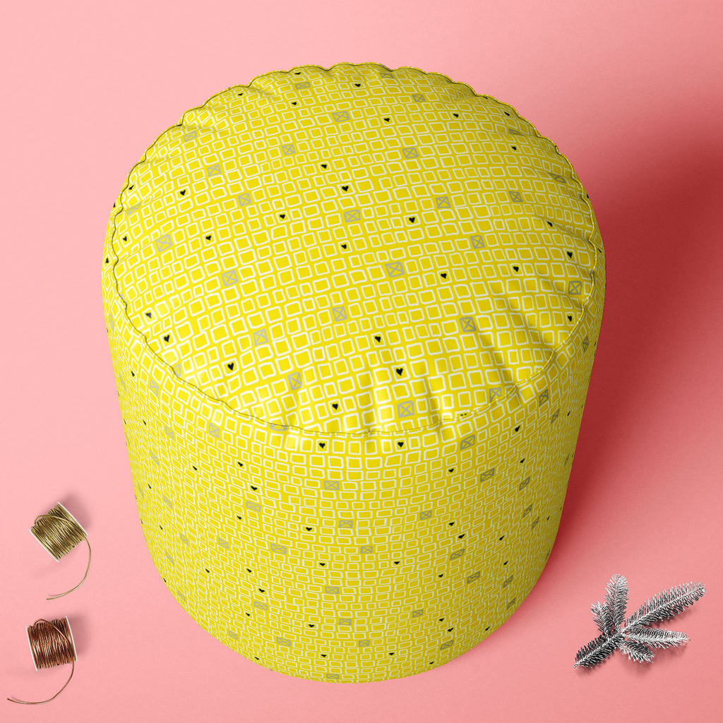 Mixed Geometric Art D3 Footstool Footrest Puffy Pouffe Ottoman Bean Bag | Canvas Fabric-Footstools-FST_CB_BN-IC 5007511 IC 5007511, Art and Paintings, Fashion, Geometric, Geometric Abstraction, Hearts, Illustrations, Love, Patterns, mixed, art, d3, footstool, footrest, puffy, pouffe, ottoman, bean, bag, canvas, fabric, vector, pattern, small, hand, drawn, squares, randomly, placed, crosses, web, print, summer, fall, textile, wallpaper, wrapping, paper, artzfolio, pouf, ottoman stool, ottoman furniture, otto