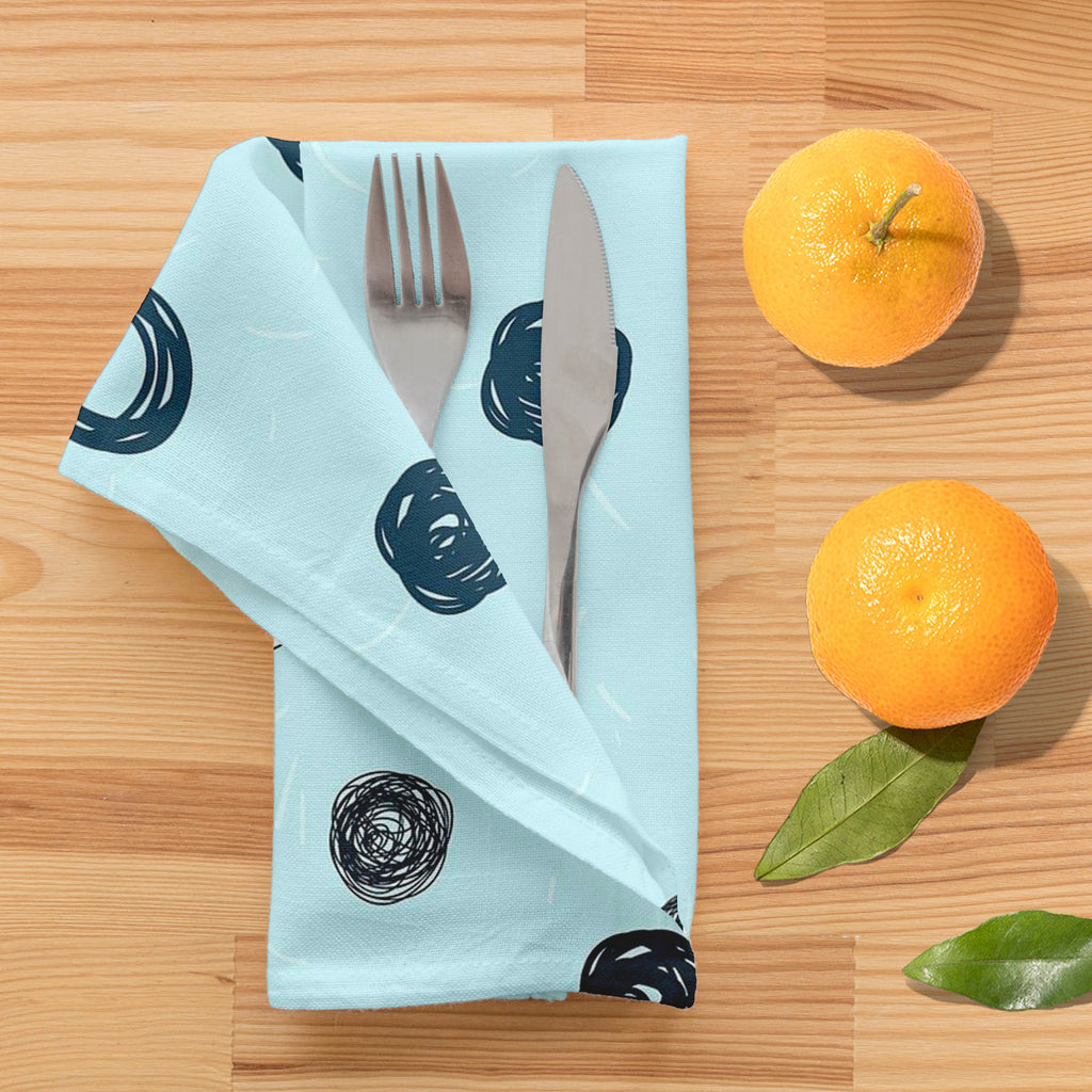 Circled Sketch Table Napkin-Table Napkins-NAP_TB-IC 5007512 IC 5007512, Abstract Expressionism, Abstracts, Ancient, Art and Paintings, Black and White, Circle, Decorative, Digital, Digital Art, Dots, Fashion, Geometric, Geometric Abstraction, Graphic, Hand Drawn, Historical, Illustrations, Medieval, Modern Art, Nature, Patterns, Retro, Scenic, Semi Abstract, Signs, Signs and Symbols, Sketches, Vintage, White, circled, sketch, table, napkin, abstract, art, artistic, backdrop, background, blue, cover, creativ