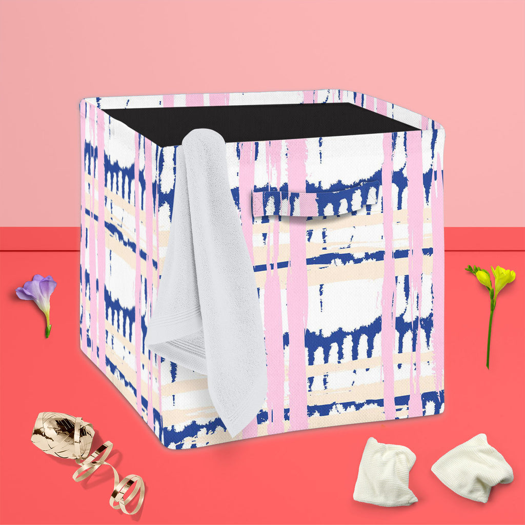 Mixed Geometric Art D4 Foldable Open Storage Bin | Organizer Box, Toy Basket, Shelf Box, Laundry Bag | Canvas Fabric-Storage Bins-STR_BI_CB-IC 5007513 IC 5007513, Patterns, Stripes, mixed, geometric, art, d4, foldable, open, storage, bin, organizer, box, toy, basket, shelf, laundry, bag, canvas, fabric, seamless, bold, pattern, wide, brushstrokes, multiple, pastel, colors, artzfolio, laundry bag, storage bins, toy basket, laundry bag online, foldable storage box, cloth storage basket, laundry bag for clothe