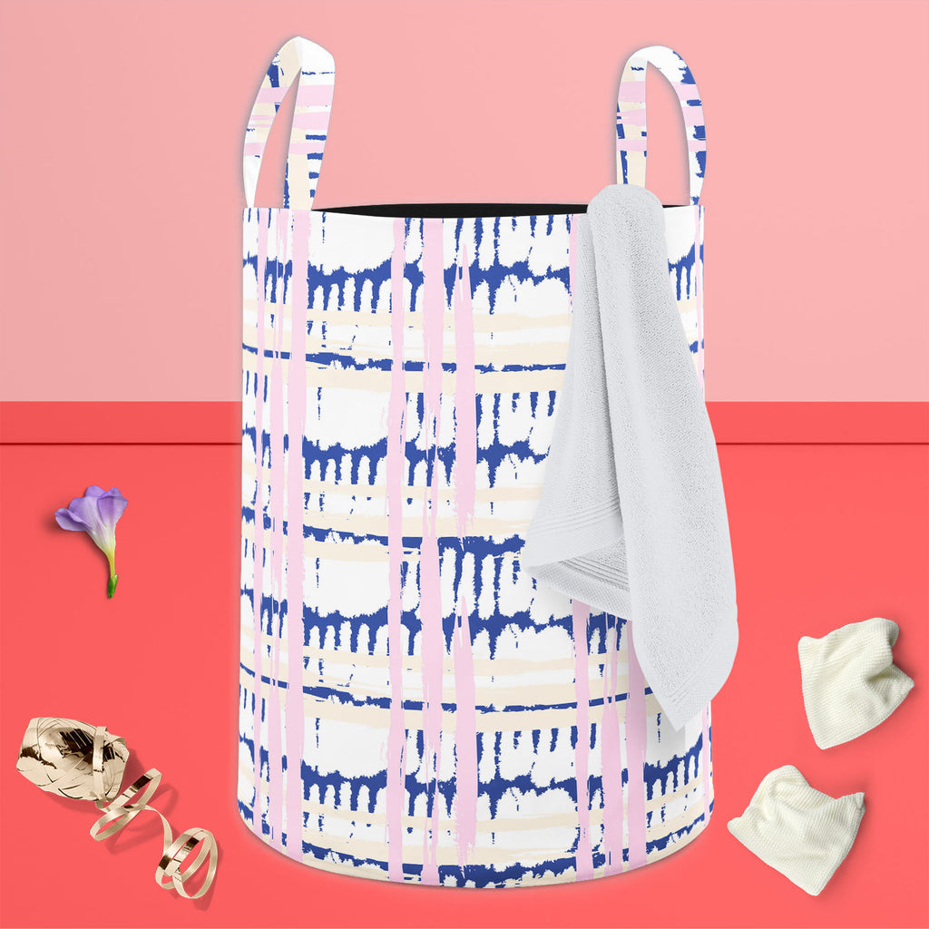 Mixed Geometric Art D4 Foldable Open Storage Bin | Organizer Box, Toy Basket, Shelf Box, Laundry Bag | Canvas Fabric-Storage Bins-STR_BI_CB-IC 5007513 IC 5007513, Patterns, Stripes, mixed, geometric, art, d4, foldable, open, storage, bin, organizer, box, toy, basket, shelf, laundry, bag, canvas, fabric, seamless, bold, pattern, wide, brushstrokes, multiple, pastel, colors, artzfolio, laundry bag, storage bins, toy basket, laundry bag online, foldable storage box, cloth storage basket, laundry bag for clothe