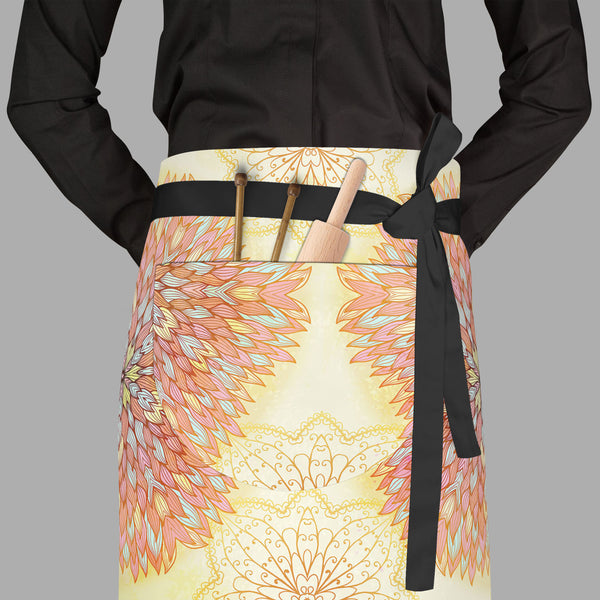 Ethnic Ornament D4 Apron | Adjustable, Free Size & Waist Tiebacks-Aprons Waist to Feet-APR_WS_FT-IC 5007516 IC 5007516, Abstract Expressionism, Abstracts, Allah, Arabic, Art and Paintings, Asian, Botanical, Circle, Cities, City Views, Culture, Drawing, Ethnic, Floral, Flowers, Geometric, Geometric Abstraction, Hinduism, Illustrations, Indian, Islam, Mandala, Nature, Paintings, Patterns, Retro, Semi Abstract, Signs, Signs and Symbols, Symbols, Traditional, Tribal, World Culture, ornament, d4, full-length, wa