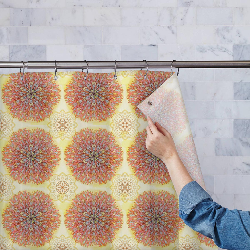 Ethnic Ornament Washable Waterproof Shower Curtain-Shower Curtains-CUR_SH-IC 5007516 IC 5007516, Abstract Expressionism, Abstracts, Allah, Arabic, Art and Paintings, Asian, Botanical, Circle, Cities, City Views, Culture, Drawing, Ethnic, Floral, Flowers, Geometric, Geometric Abstraction, Hinduism, Illustrations, Indian, Islam, Mandala, Nature, Paintings, Patterns, Retro, Semi Abstract, Signs, Signs and Symbols, Symbols, Traditional, Tribal, World Culture, ornament, washable, waterproof, shower, curtain, abs