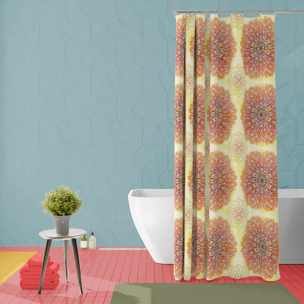 Ethnic Ornament D4 Washable Waterproof Shower Curtain-Shower Curtains-CUR_SH-IC 5007516 IC 5007516, Abstract Expressionism, Abstracts, Allah, Arabic, Art and Paintings, Asian, Botanical, Circle, Cities, City Views, Culture, Drawing, Ethnic, Floral, Flowers, Geometric, Geometric Abstraction, Hinduism, Illustrations, Indian, Islam, Mandala, Nature, Paintings, Patterns, Retro, Semi Abstract, Signs, Signs and Symbols, Symbols, Traditional, Tribal, World Culture, ornament, d4, washable, waterproof, polyester, sh