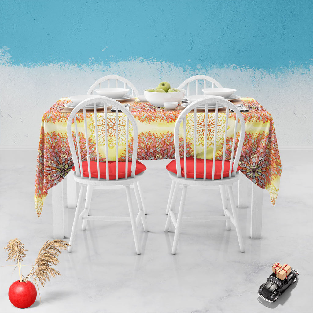 Ethnic Ornament D4 Table Cloth Cover-Table Covers-CVR_TB_NR-IC 5007516 IC 5007516, Abstract Expressionism, Abstracts, Allah, Arabic, Art and Paintings, Asian, Botanical, Circle, Cities, City Views, Culture, Drawing, Ethnic, Floral, Flowers, Geometric, Geometric Abstraction, Hinduism, Illustrations, Indian, Islam, Mandala, Nature, Paintings, Patterns, Retro, Semi Abstract, Signs, Signs and Symbols, Symbols, Traditional, Tribal, World Culture, ornament, d4, table, cloth, cover, abstract, art, background, blue