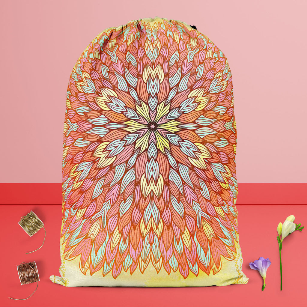 Ethnic Ornament D4 Reusable Sack Bag | Bag for Gym, Storage, Vegetable & Travel-Drawstring Sack Bags-SCK_FB_DS-IC 5007516 IC 5007516, Abstract Expressionism, Abstracts, Allah, Arabic, Art and Paintings, Asian, Botanical, Circle, Cities, City Views, Culture, Drawing, Ethnic, Floral, Flowers, Geometric, Geometric Abstraction, Hinduism, Illustrations, Indian, Islam, Mandala, Nature, Paintings, Patterns, Retro, Semi Abstract, Signs, Signs and Symbols, Symbols, Traditional, Tribal, World Culture, ornament, d4, r