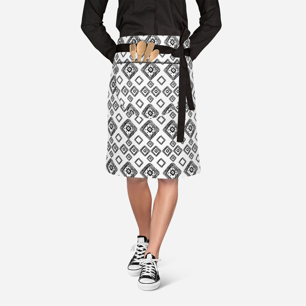 Geometric Art Apron | Adjustable, Free Size & Waist Tiebacks-Apron Waist to Feet-APR_WS_KN-IC 5007517 IC 5007517, Abstract Expressionism, Abstracts, Art and Paintings, Automobiles, Aztec, Black and White, Botanical, Culture, Digital, Digital Art, Ethnic, Fashion, Floral, Flowers, Geometric, Geometric Abstraction, Graphic, Hipster, Illustrations, Mexican, Modern Art, Nature, Patterns, Retro, Scenic, Semi Abstract, Signs, Signs and Symbols, Stripes, Traditional, Transportation, Travel, Tribal, Urban, Vehicles