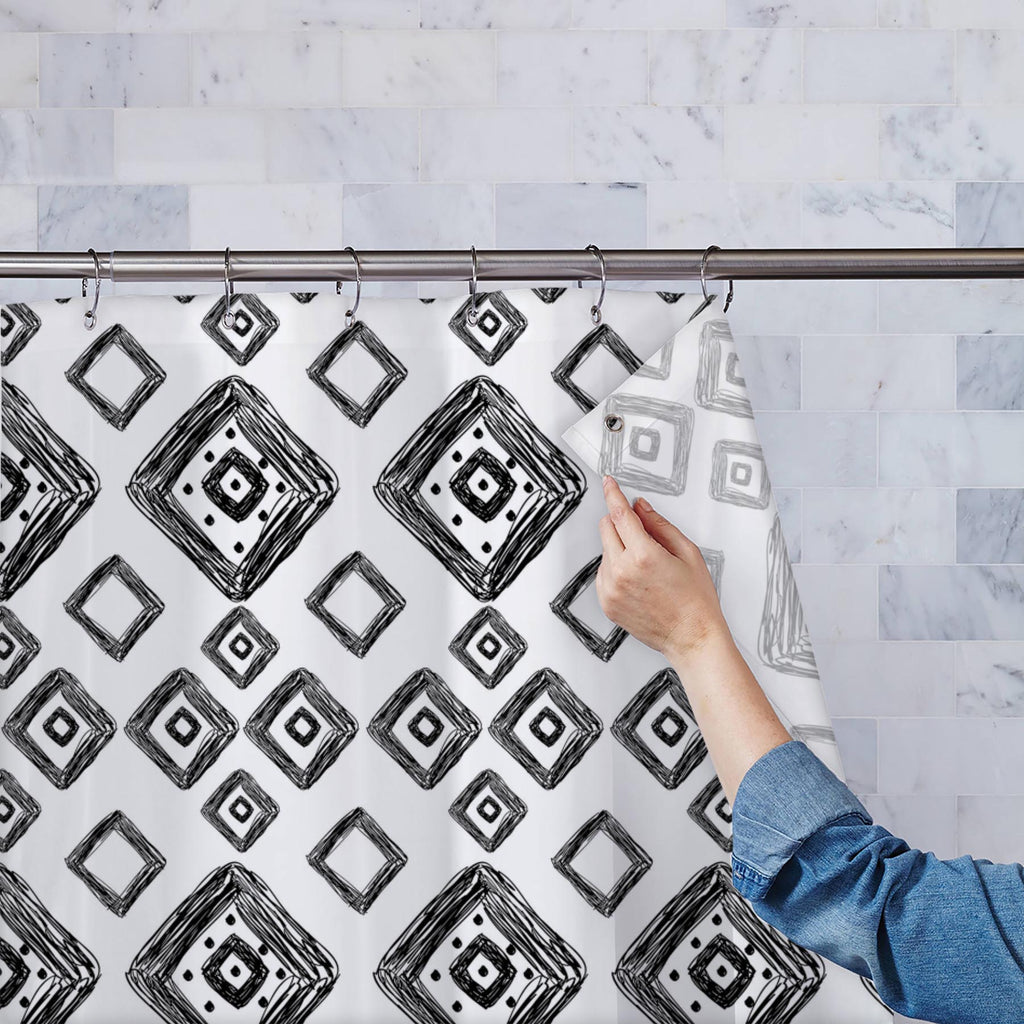 Geometric Art D1 Washable Waterproof Shower Curtain-Shower Curtains-CUR_SH-IC 5007517 IC 5007517, Abstract Expressionism, Abstracts, Art and Paintings, Automobiles, Aztec, Black and White, Botanical, Culture, Digital, Digital Art, Ethnic, Fashion, Floral, Flowers, Geometric, Geometric Abstraction, Graphic, Hipster, Illustrations, Mexican, Modern Art, Nature, Patterns, Retro, Scenic, Semi Abstract, Signs, Signs and Symbols, Stripes, Traditional, Transportation, Travel, Tribal, Urban, Vehicles, White, World C