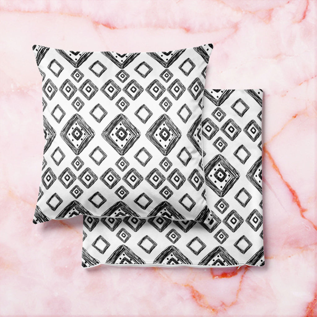 Geometric Art D1 Cushion Cover Throw Pillow-Cushion Covers-CUS_CV-IC 5007517 IC 5007517, Abstract Expressionism, Abstracts, Art and Paintings, Automobiles, Aztec, Black and White, Botanical, Culture, Digital, Digital Art, Ethnic, Fashion, Floral, Flowers, Geometric, Geometric Abstraction, Graphic, Hipster, Illustrations, Mexican, Modern Art, Nature, Patterns, Retro, Scenic, Semi Abstract, Signs, Signs and Symbols, Stripes, Traditional, Transportation, Travel, Tribal, Urban, Vehicles, White, World Culture, a