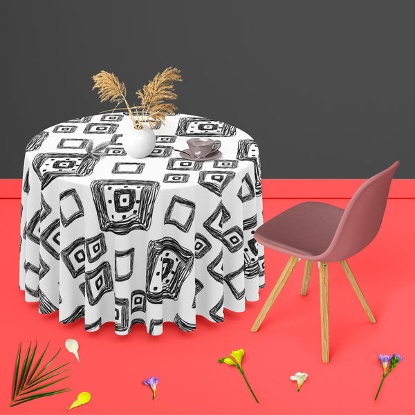 Geometric Art D1 Table Cloth Cover-Table Covers-CVR_TB_RD-IC 5007517 IC 5007517, Abstract Expressionism, Abstracts, Art and Paintings, Automobiles, Aztec, Black and White, Botanical, Culture, Digital, Digital Art, Ethnic, Fashion, Floral, Flowers, Geometric, Geometric Abstraction, Graphic, Hipster, Illustrations, Mexican, Modern Art, Nature, Patterns, Retro, Scenic, Semi Abstract, Signs, Signs and Symbols, Stripes, Traditional, Transportation, Travel, Tribal, Urban, Vehicles, White, World Culture, art, d1, 