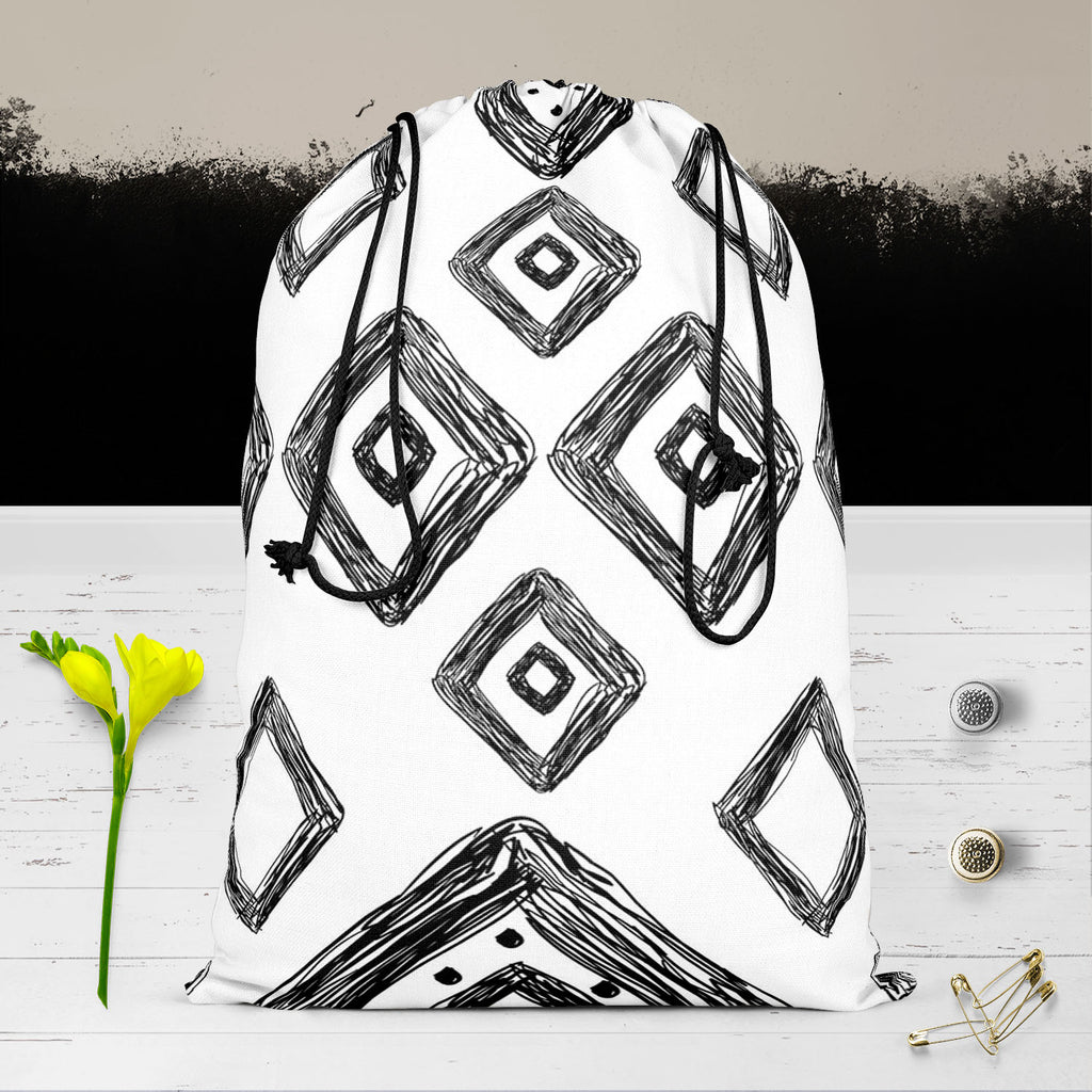 Geometric Art D1 Reusable Sack Bag | Bag for Gym, Storage, Vegetable & Travel-Drawstring Sack Bags-SCK_FB_DS-IC 5007517 IC 5007517, Abstract Expressionism, Abstracts, Art and Paintings, Automobiles, Aztec, Black and White, Botanical, Culture, Digital, Digital Art, Ethnic, Fashion, Floral, Flowers, Geometric, Geometric Abstraction, Graphic, Hipster, Illustrations, Mexican, Modern Art, Nature, Patterns, Retro, Scenic, Semi Abstract, Signs, Signs and Symbols, Stripes, Traditional, Transportation, Travel, Triba