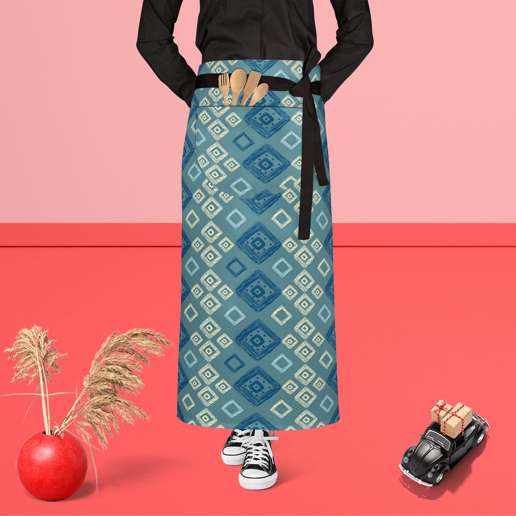 Geometric Art D2 Apron | Adjustable, Free Size & Waist Tiebacks-Aprons Waist to Feet-APR_WS_FT-IC 5007518 IC 5007518, Abstract Expressionism, Abstracts, Art and Paintings, Automobiles, Aztec, Black and White, Botanical, Culture, Digital, Digital Art, Ethnic, Fashion, Floral, Flowers, Geometric, Geometric Abstraction, Graphic, Hipster, Illustrations, Mexican, Modern Art, Nature, Patterns, Retro, Scenic, Semi Abstract, Signs, Signs and Symbols, Stripes, Traditional, Transportation, Travel, Tribal, Urban, Vehi