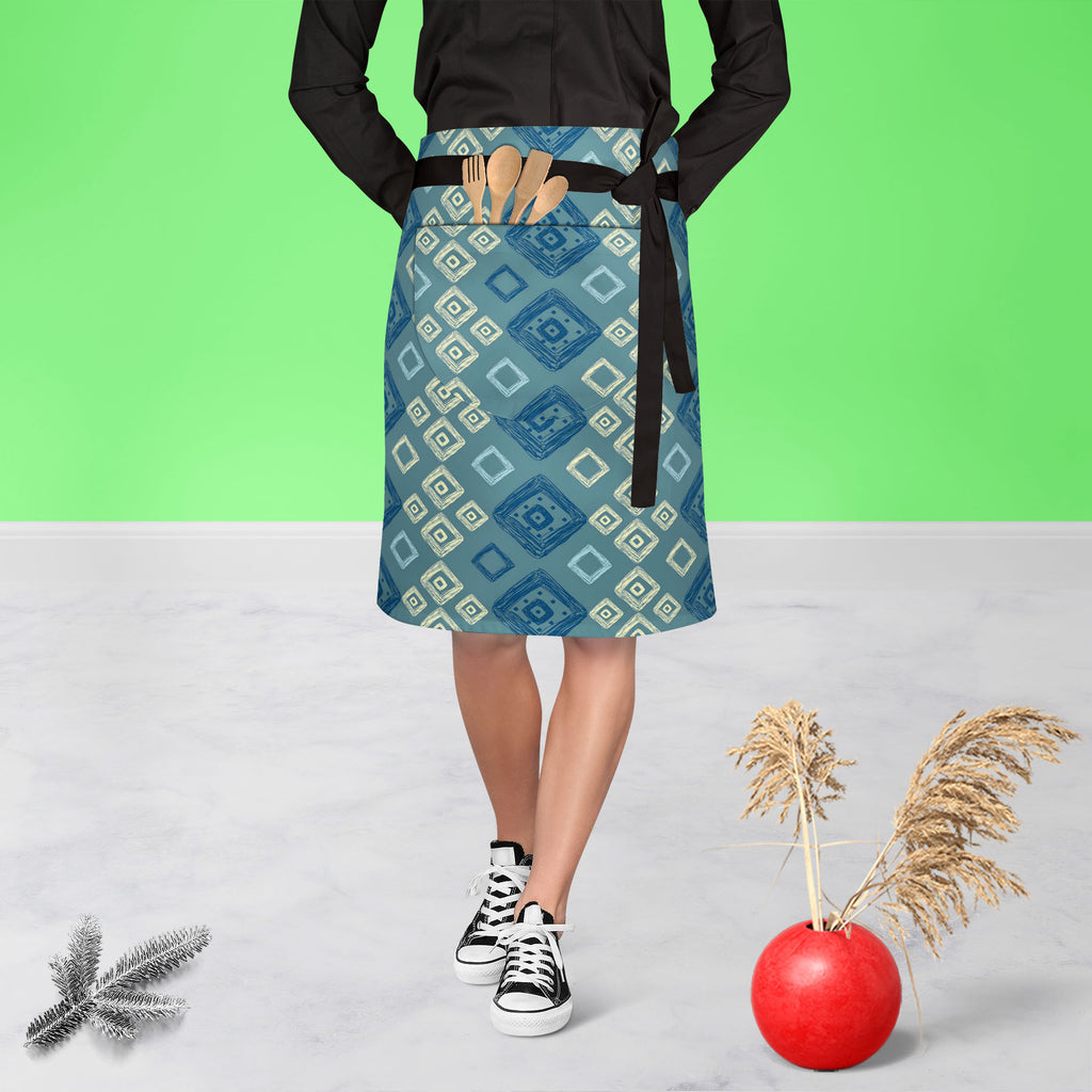 Geometric Art D2 Apron | Adjustable, Free Size & Waist Tiebacks-Apron Waist to Knee-APR_WS_KN-IC 5007518 IC 5007518, Abstract Expressionism, Abstracts, Art and Paintings, Automobiles, Aztec, Black and White, Botanical, Culture, Digital, Digital Art, Ethnic, Fashion, Floral, Flowers, Geometric, Geometric Abstraction, Graphic, Hipster, Illustrations, Mexican, Modern Art, Nature, Patterns, Retro, Scenic, Semi Abstract, Signs, Signs and Symbols, Stripes, Traditional, Transportation, Travel, Tribal, Urban, Vehic