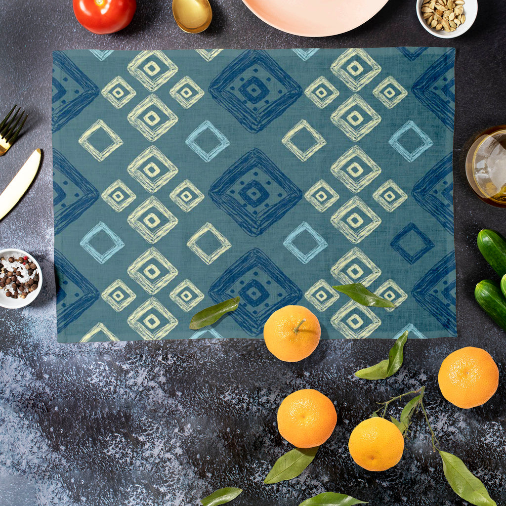 Geometric Art D2 Table Mat Placemat-Table Place Mats Fabric-MAT_TB-IC 5007518 IC 5007518, Abstract Expressionism, Abstracts, Art and Paintings, Automobiles, Aztec, Black and White, Botanical, Culture, Digital, Digital Art, Ethnic, Fashion, Floral, Flowers, Geometric, Geometric Abstraction, Graphic, Hipster, Illustrations, Mexican, Modern Art, Nature, Patterns, Retro, Scenic, Semi Abstract, Signs, Signs and Symbols, Stripes, Traditional, Transportation, Travel, Tribal, Urban, Vehicles, White, World Culture, 