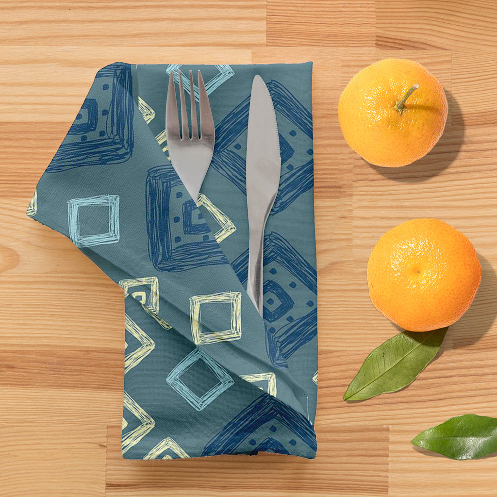 Geometric Art D2 Table Napkin-Table Napkins-NAP_TB-IC 5007518 IC 5007518, Abstract Expressionism, Abstracts, Art and Paintings, Automobiles, Aztec, Black and White, Botanical, Culture, Digital, Digital Art, Ethnic, Fashion, Floral, Flowers, Geometric, Geometric Abstraction, Graphic, Hipster, Illustrations, Mexican, Modern Art, Nature, Patterns, Retro, Scenic, Semi Abstract, Signs, Signs and Symbols, Stripes, Traditional, Transportation, Travel, Tribal, Urban, Vehicles, White, World Culture, art, d2, table, 
