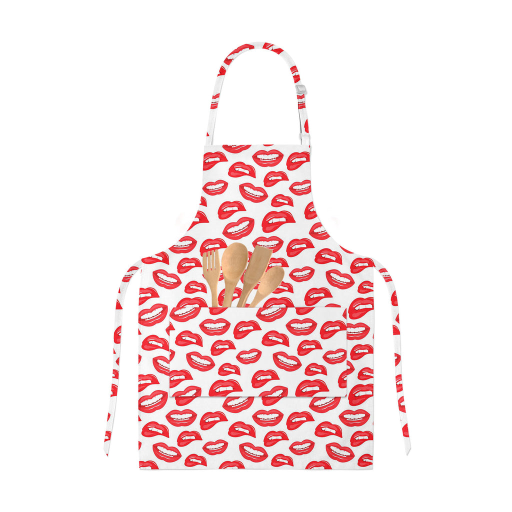 Lips Apron | Adjustable, Free Size & Waist Tiebacks-Aprons Neck to Knee-APR_NK_KN-IC 5007519 IC 5007519, Art and Paintings, Illustrations, Love, Modern Art, Patterns, People, Pop Art, Romance, Signs, Signs and Symbols, lips, apron, adjustable, free, size, waist, tiebacks, art, background, beauty, color, colorful, cosmetic, design, desire, emotions, female, fun, funny, girl, illustration, kiss, laughter, lipstick, lover, makeup, modern, mouth, open, paint, pattern, pop, print, pucker, red, repeat, repetition