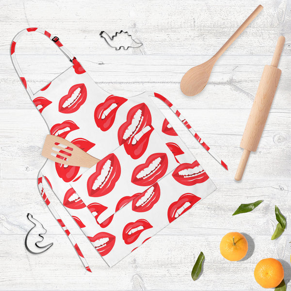 Lips D3 Apron | Adjustable, Free Size & Waist Tiebacks-Aprons Neck to Knee-APR_NK_KN-IC 5007519 IC 5007519, Art and Paintings, Illustrations, Love, Modern Art, Patterns, People, Pop Art, Romance, Signs, Signs and Symbols, lips, d3, full-length, neck, to, knee, apron, poly-cotton, fabric, adjustable, buckle, waist, tiebacks, art, background, beauty, color, colorful, cosmetic, design, desire, emotions, female, fun, funny, girl, illustration, kiss, laughter, lipstick, lover, makeup, modern, mouth, open, paint,