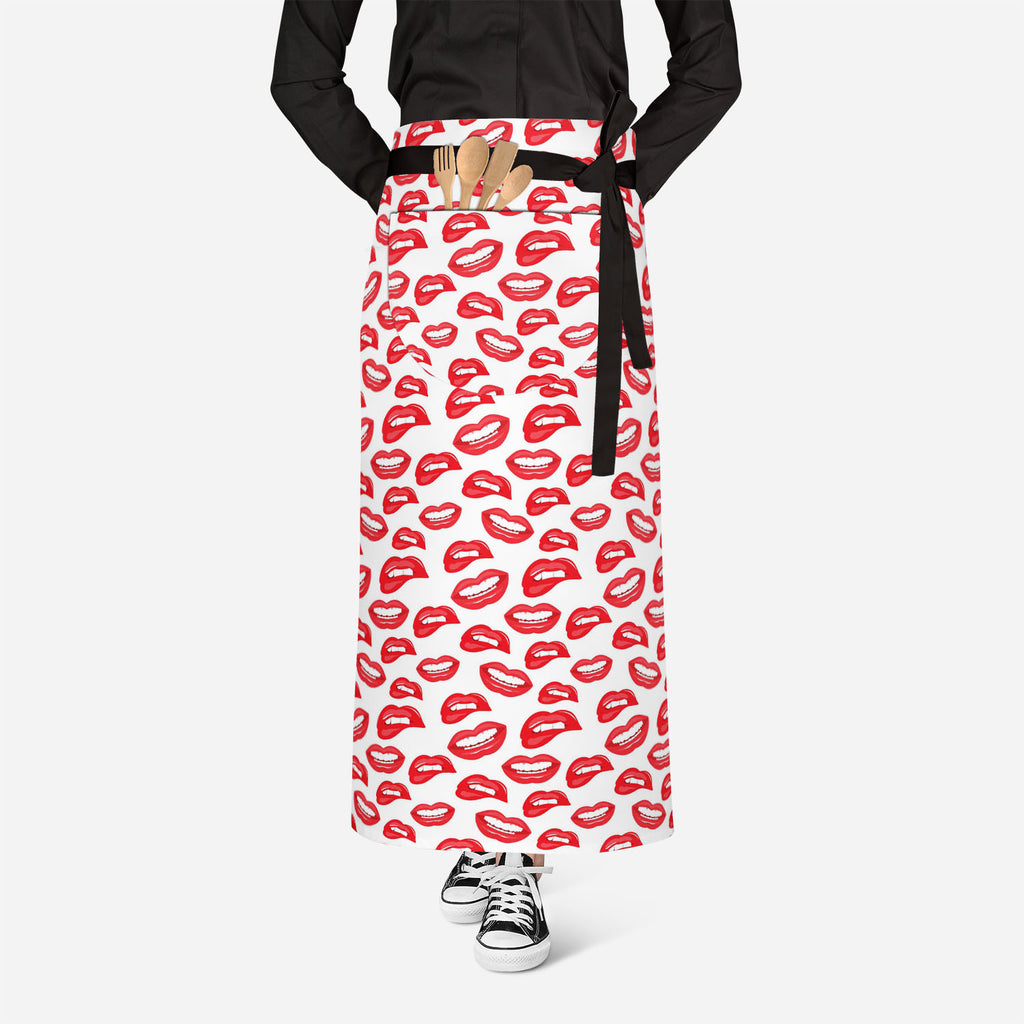 Lips Apron | Adjustable, Free Size & Waist Tiebacks-Aprons Waist to Knee-APR_WS_FT-IC 5007519 IC 5007519, Art and Paintings, Illustrations, Love, Modern Art, Patterns, People, Pop Art, Romance, Signs, Signs and Symbols, lips, apron, adjustable, free, size, waist, tiebacks, art, background, beauty, color, colorful, cosmetic, design, desire, emotions, female, fun, funny, girl, illustration, kiss, laughter, lipstick, lover, makeup, modern, mouth, open, paint, pattern, pop, print, pucker, red, repeat, repetitio