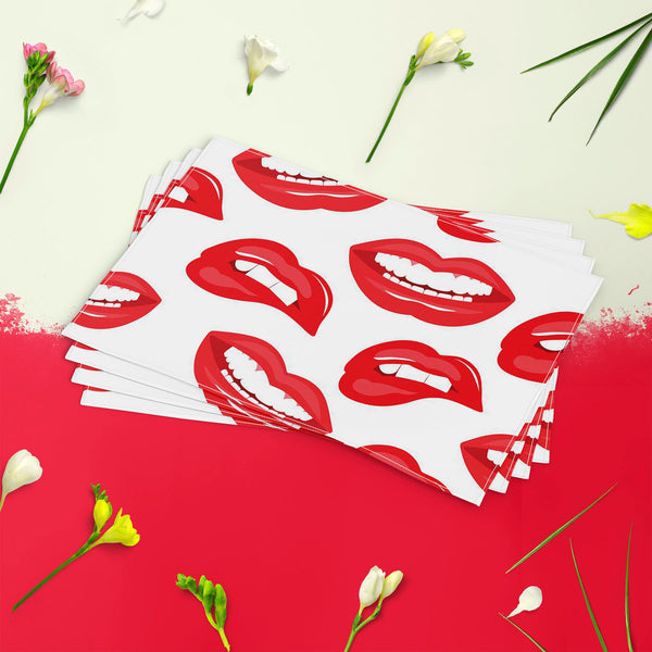 Lips D3 Table Mat Placemat-Table Place Mats Fabric-MAT_TB-IC 5007519 IC 5007519, Art and Paintings, Illustrations, Love, Modern Art, Patterns, People, Pop Art, Romance, Signs, Signs and Symbols, lips, d3, table, mat, placemat, for, dining, center, cotton, canvas, fabric, art, background, beauty, color, colorful, cosmetic, design, desire, emotions, female, fun, funny, girl, illustration, kiss, laughter, lipstick, lover, makeup, modern, mouth, open, paint, pattern, pop, print, pucker, red, repeat, repetition,