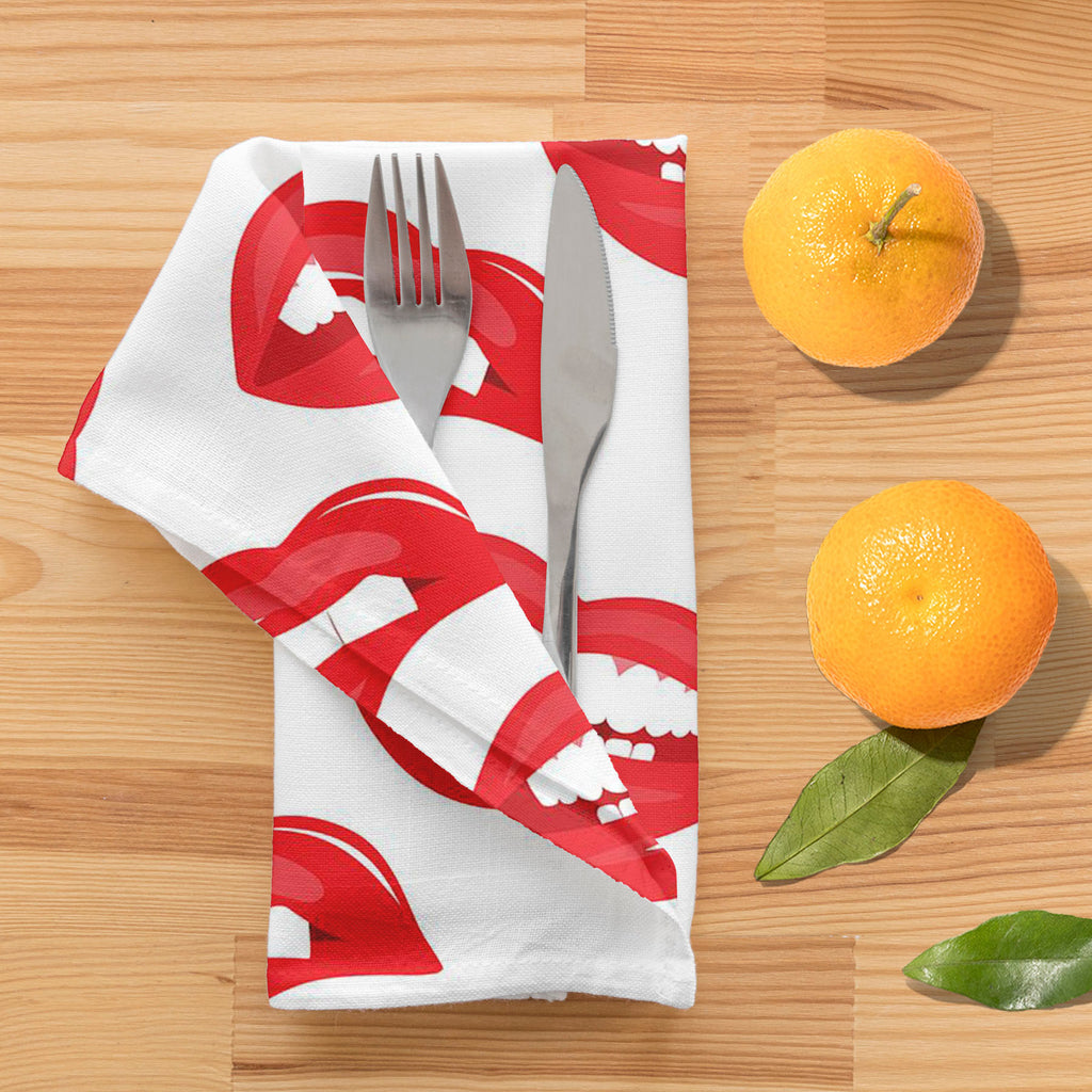 Lips D3 Table Napkin-Table Napkins-NAP_TB-IC 5007519 IC 5007519, Art and Paintings, Illustrations, Love, Modern Art, Patterns, People, Pop Art, Romance, Signs, Signs and Symbols, lips, d3, table, napkin, art, background, beauty, color, colorful, cosmetic, design, desire, emotions, female, fun, funny, girl, illustration, kiss, laughter, lipstick, lover, makeup, modern, mouth, open, paint, pattern, pop, print, pucker, red, repeat, repetition, seamless, shout, smile, smooch, teeth, textile, textured, tint, val