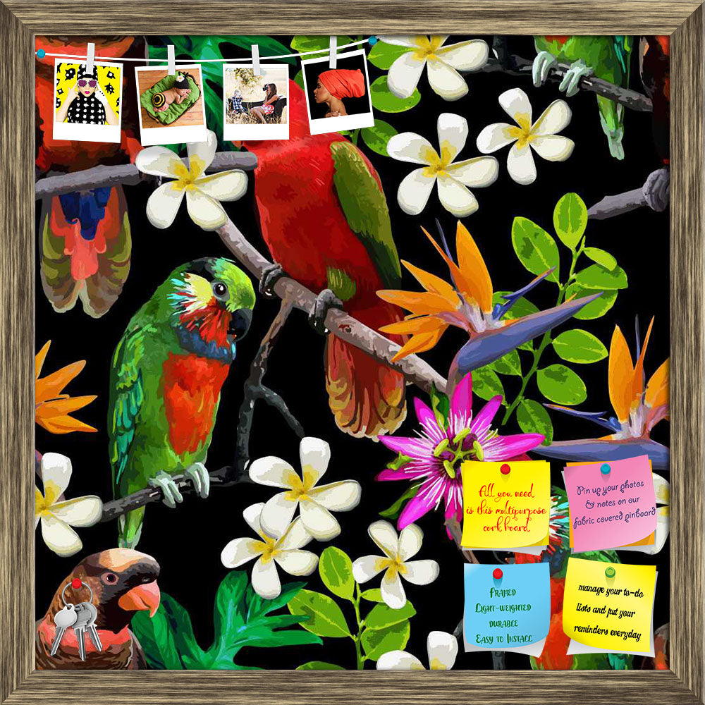 ArtzFolio Exotic Birds & Beautiful Flowers D1 Printed Bulletin Board Notice Pin Board Soft Board | Framed-Bulletin Boards Framed-AZSAO29392718BLB_FR_L-Image Code 5007520 Vishnu Image Folio Pvt Ltd, IC 5007520, ArtzFolio, Bulletin Boards Framed, Birds, Floral, Kids, Digital Art, exotic, beautiful, flowers, d1, printed, bulletin, board, notice, pin, soft, framed, seamless, pattern, pin up board, push pin board, extra large cork board, big pin board, notice board, small bulletin board, cork board, wall notice 