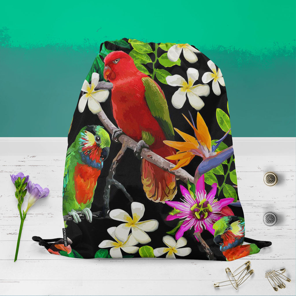 Exotic Birds & Beautiful Flowers D1 Backpack for Students | College & Travel Bag-Backpacks-BPK_FB_DS-IC 5007520 IC 5007520, African, Animals, Art and Paintings, Birds, Black and White, Botanical, Drawing, Fashion, Floral, Flowers, Nature, Paintings, Patterns, Pets, Scenic, Signs, Signs and Symbols, Tropical, White, Wildlife, exotic, beautiful, d1, backpack, for, students, college, travel, bag, parrot, bird, parrots, jungle, seamless, africa, animal, art, blue, branch, brazil, bright, color, colorful, design