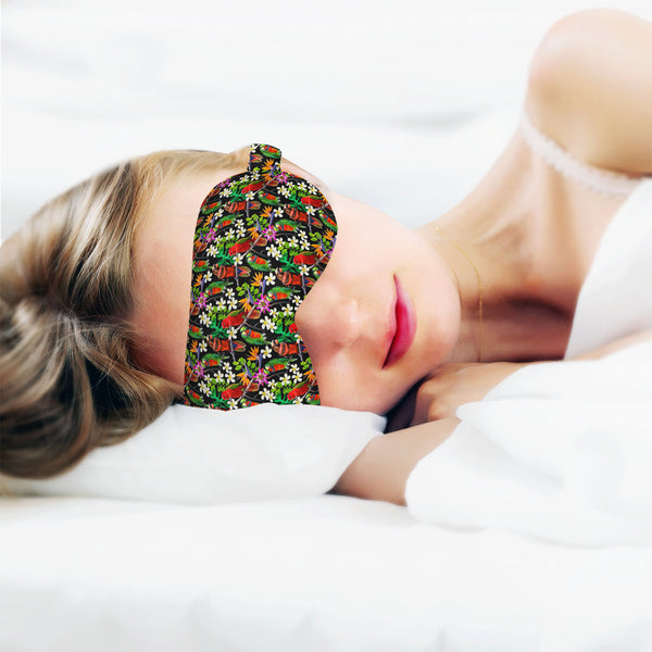 Exotic Birds & Beautiful Flowers Sleeping Eye Pad Blackout Eye Cover | Soft Anti-Allergic Eco-Friendly Natural Mulberry Silk Fabric-Sleep Masks--IC 5007520 IC 5007520, African, Animals, Art and Paintings, Birds, Black and White, Botanical, Drawing, Fashion, Floral, Flowers, Nature, Paintings, Patterns, Pets, Scenic, Signs, Signs and Symbols, Tropical, White, Wildlife, exotic, beautiful, sleeping, eye, pad, blackout, cover, soft, anti-allergic, eco-friendly, natural, mulberry, silk, fabric, parrot, bird, par