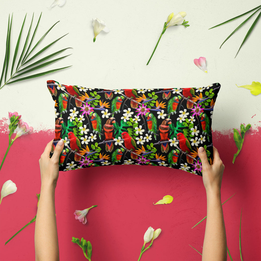 Exotic Birds & Beautiful Flowers D1 Pillow Cover Case-Pillow Cases-PIL_CV-IC 5007520 IC 5007520, African, Animals, Art and Paintings, Birds, Black and White, Botanical, Drawing, Fashion, Floral, Flowers, Nature, Paintings, Patterns, Pets, Scenic, Signs, Signs and Symbols, Tropical, White, Wildlife, exotic, beautiful, d1, pillow, cover, case, parrot, bird, parrots, jungle, seamless, africa, animal, art, blue, branch, brazil, bright, color, colorful, design, drawn, feather, flora, flower, green, hibiscus, iso