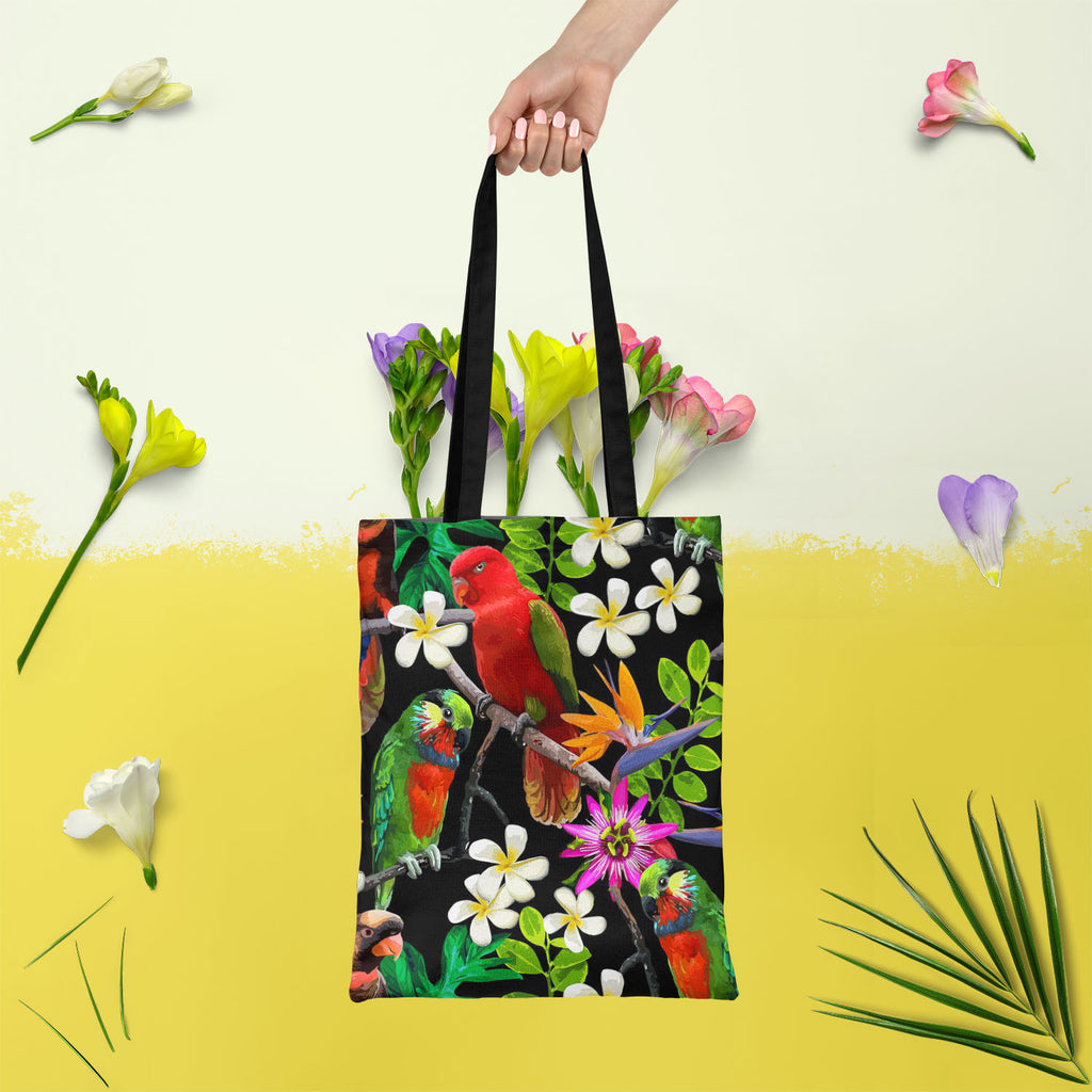 ArtzFolio.com tanakadaisuke Flowers and bird Pouch bag