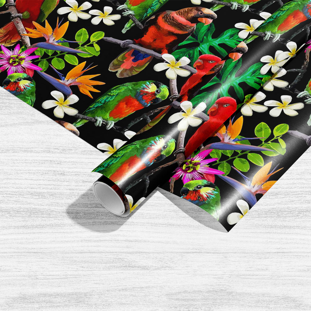 Exotic Birds & Beautiful Flowers D1 Art & Craft Gift Wrapping Paper-Wrapping Papers-WRP_PP-IC 5007520 IC 5007520, African, Animals, Art and Paintings, Birds, Black and White, Botanical, Drawing, Fashion, Floral, Flowers, Nature, Paintings, Patterns, Pets, Scenic, Signs, Signs and Symbols, Tropical, White, Wildlife, exotic, beautiful, d1, art, craft, gift, wrapping, paper, parrot, bird, parrots, jungle, seamless, africa, animal, blue, branch, brazil, bright, color, colorful, design, drawn, feather, flora, fl