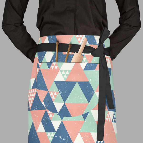 Colorful Triangles D1 Apron | Adjustable, Free Size & Waist Tiebacks-Aprons Waist to Feet-APR_WS_FT-IC 5007521 IC 5007521, Abstract Expressionism, Abstracts, Decorative, Diamond, Digital, Digital Art, Fashion, Geometric, Geometric Abstraction, Graphic, Illustrations, Modern Art, Patterns, Retro, Semi Abstract, Signs, Signs and Symbols, Triangles, colorful, d1, full-length, waist, to, feet, apron, poly-cotton, fabric, adjustable, tiebacks, abstract, backdrop, blue, cool, creative, decoration, design, geometr