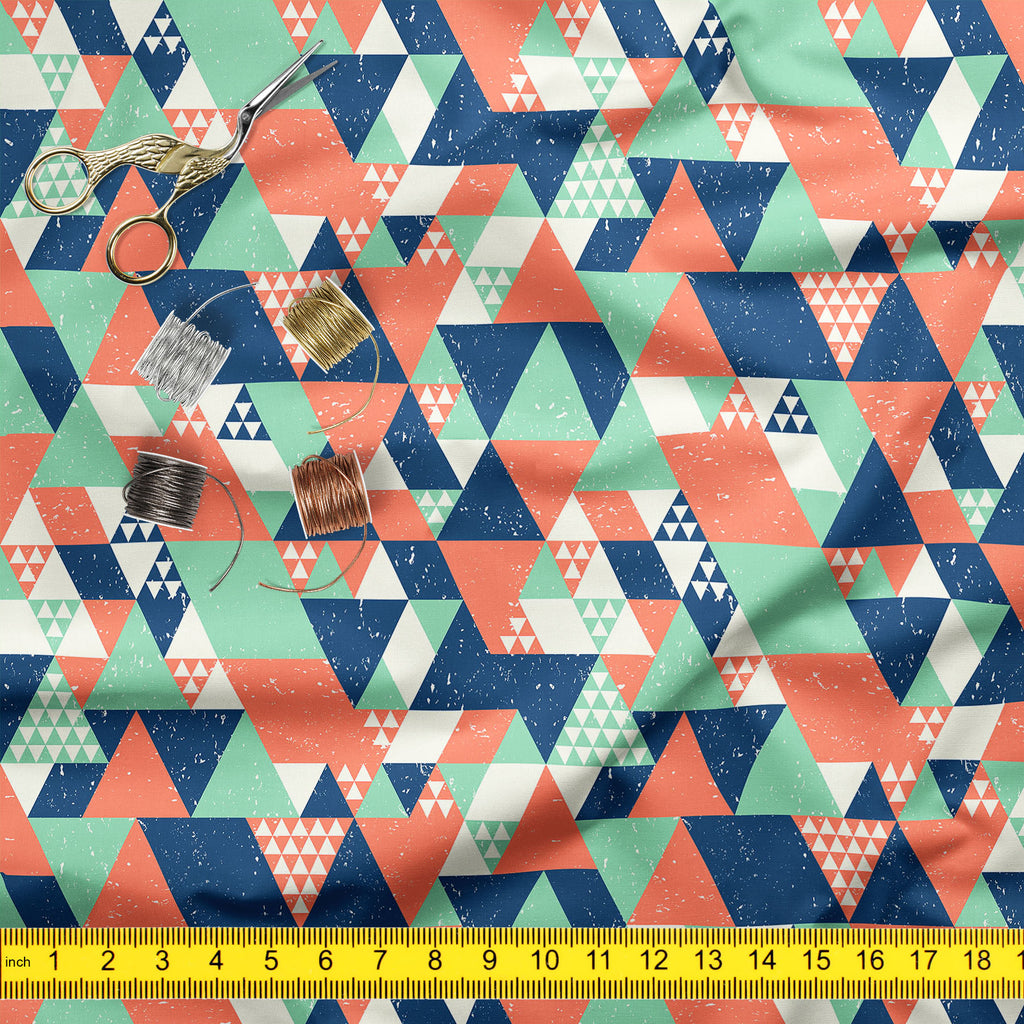 Colorful Triangles D1 Upholstery Fabric by Metre | For Sofa, Curtains, Cushions, Furnishing, Craft, Dress Material-Upholstery Fabrics-FAB_RW-IC 5007521 IC 5007521, Abstract Expressionism, Abstracts, Decorative, Diamond, Digital, Digital Art, Fashion, Geometric, Geometric Abstraction, Graphic, Illustrations, Modern Art, Patterns, Retro, Semi Abstract, Signs, Signs and Symbols, Triangles, colorful, d1, upholstery, fabric, by, metre, for, sofa, curtains, cushions, furnishing, craft, dress, material, abstract, 