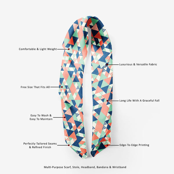 Blue Orange Green Triangles Printed Stole Dupatta Headwear | Girls & Women | Soft Poly Fabric-Stoles Basic--IC 5007521 IC 5007521, Abstract Expressionism, Abstracts, Decorative, Diamond, Digital, Digital Art, Fashion, Geometric, Geometric Abstraction, Graphic, Illustrations, Modern Art, Patterns, Retro, Semi Abstract, Signs, Signs and Symbols, Triangles, blue, orange, green, printed, stole, dupatta, headwear, girls, women, soft, poly, fabric, abstract, backdrop, colorful, cool, creative, decoration, design,